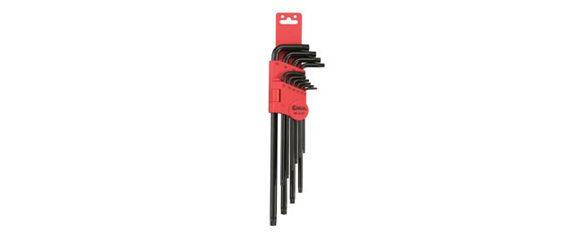 kulcs;imbuszkulcs;t-torx;lyukas torx;lyukas-torx;tamperproof;L-kulcs;L-alakú;torx imbuszkulcs készlet;Genius Tools